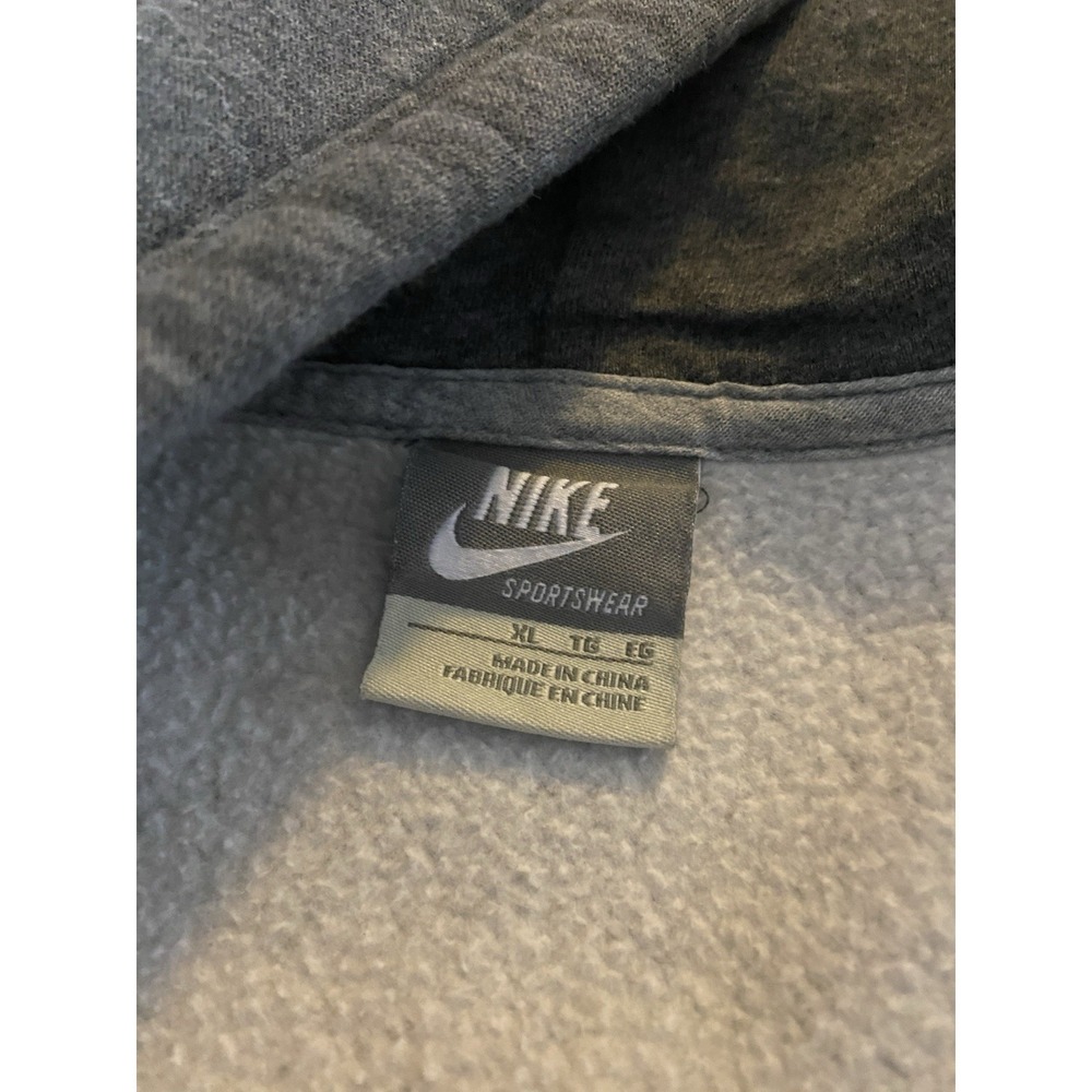 Nike Sportswear Men Full Zip Hoodie SZ XL Gray VTG Varsity Style Code 333260-071 - Picture 12 of 16